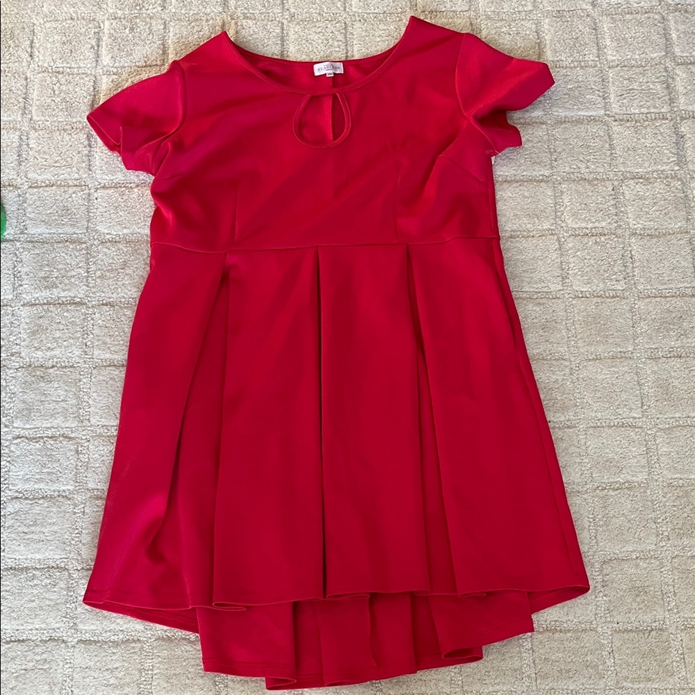 Society Vibrant Red Formal Dress